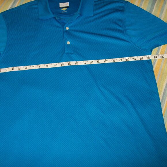 Greg Norman Play Dry Blue Checked Polo Size Large, EUC - Picture 6 of 8